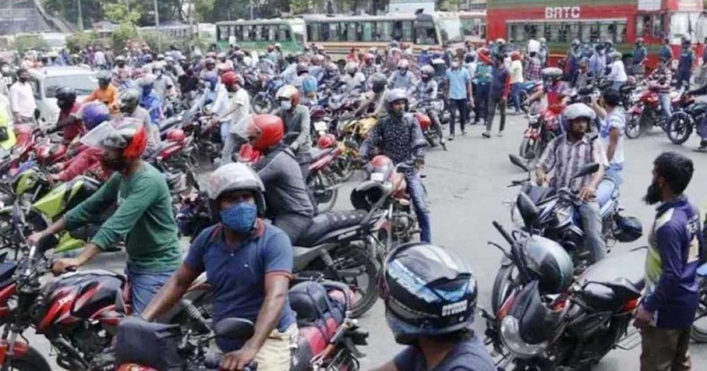 মোটরসাইকেল রাইড শেয়ার চালকদের বড় সুখবর