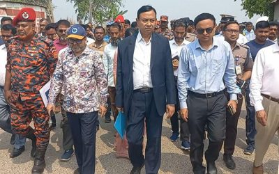 দৌলতদিয়া ঘাট পরিদর্শনে নৌপরিবহন মন্ত্রণালয়ের তদন্ত কমিটি