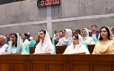 প্রথম অধিবেশন সংসদের ভিভিআইপি গ্যালারিতে ইউনূস