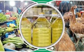 বাজারে বোতলজাত সয়াবিন তেলের সংকট,দাম চড়া মুরগি-সবজির