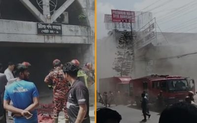 চট্টগ্রামের ষোলশহরে শপিং কমপ্লেক্সে আগুন