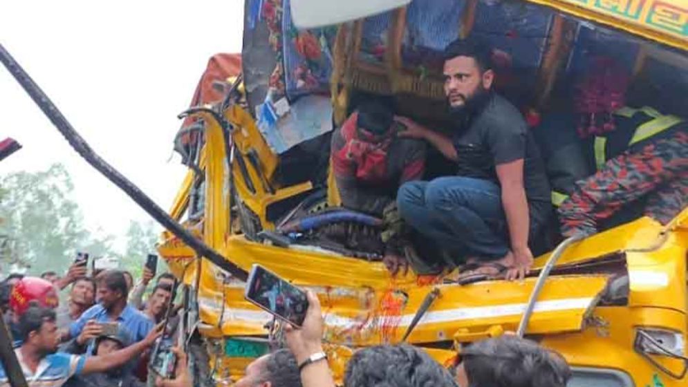 ট্রাক-পিকআপ সংঘর্ষে দুই মানুষের সঙ্গে মারা গেলো তিন ঘোড়াও
