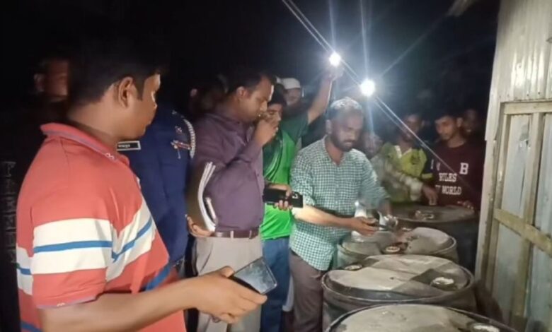 ব্রাহ্মণবাড়িয়ায় ৫ হাজার লিটার জ্বালানি তেল জব্দ