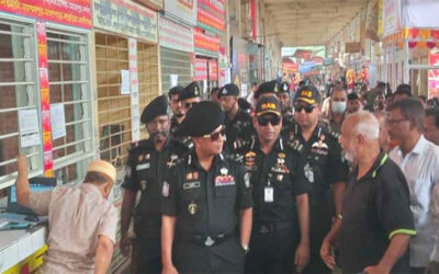 ঘরমুখো মানুষের নিরাপত্তা নিশ্চিতে গাবতলী টার্মিনাল পরিদর্শনে র‍্যাব