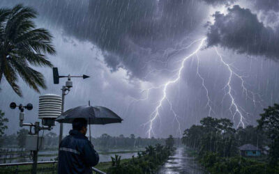 মধ্যরাতে ৪ অঞ্চলে ঝোড়ো হাওয়াসহ বজ্রবৃষ্টির আভাস