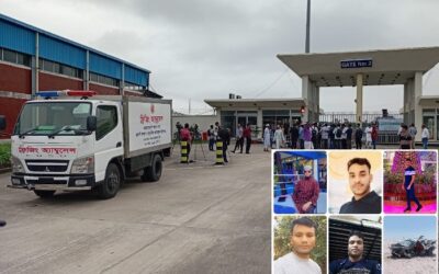 কফিনবন্দি হয়ে ফিরলেন কাতারে দুর্ঘটনায় নিহত সিলেটের ৫ যুবক