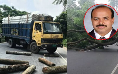 আসলাম চৌধুরীর প্রার্থিতা বাতিলের খবরে গাছ ফেলে মহাসড়ক অবরোধ