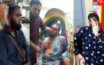 ইসলামী ব্যাংকের গ্রাহকদের মানববন্ধনে পুলিশের লাঠিচার্জ, আহত শতাধিক