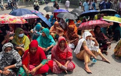 বেতন-ভাতার দাবিতে তেজগাঁওয়ে চার শতাধিক শ্রমিকের সড়ক অবরোধ