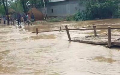 শেরপুরে তিন নদীর পানি বিপৎসীমার ওপরে