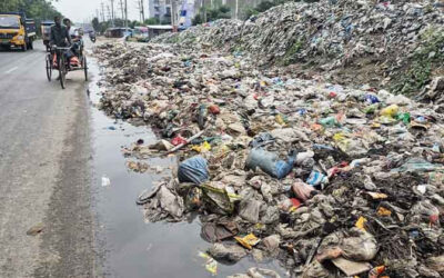 মহাসড়কই এখন ময়লার ভাগাড়