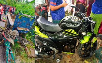 ফাইনাল ম্যাচ দেখে ফেরার পথে সড়কে প্রাণ গেলো দুই যুবকের