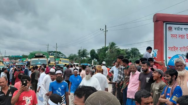 ঢাকা-সিলেট মহাসড়ক অবরোধ