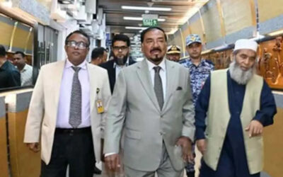 খামেনির জানাজায় অংশ নিতে ঢাকা ছাড়লেন স্পিকার