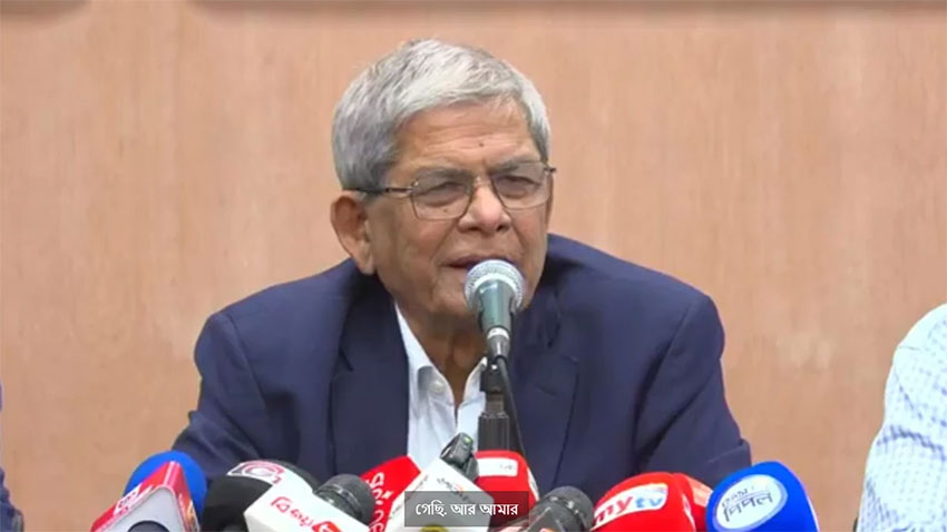 জুলাই সনদ পুরোপুরি বাস্তবায়ন করবে বিএনপি: মির্জা ফখরুল