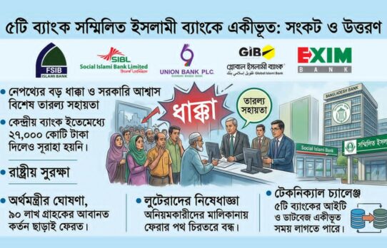 ৫ ব্যাংক একীভূতকরণ : সংখ্যাই বলছে সংকট কতটা গভীর