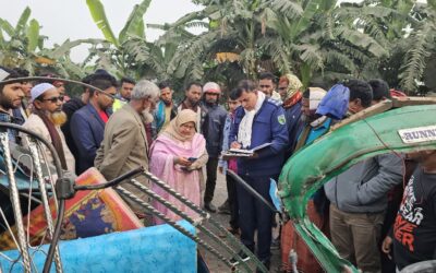 কিশোরগঞ্জে অটোরিকশা ও কাভার্ডভ্যানের মুখোমুখি সংঘর্ষে তিনজন নিহত
