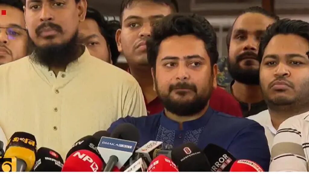 বিএনপি দলীয় প্রার্থী দিয়ে রাষ্ট্রপতিক নির্বাচিত করছে: নাহিদ ইসলাম