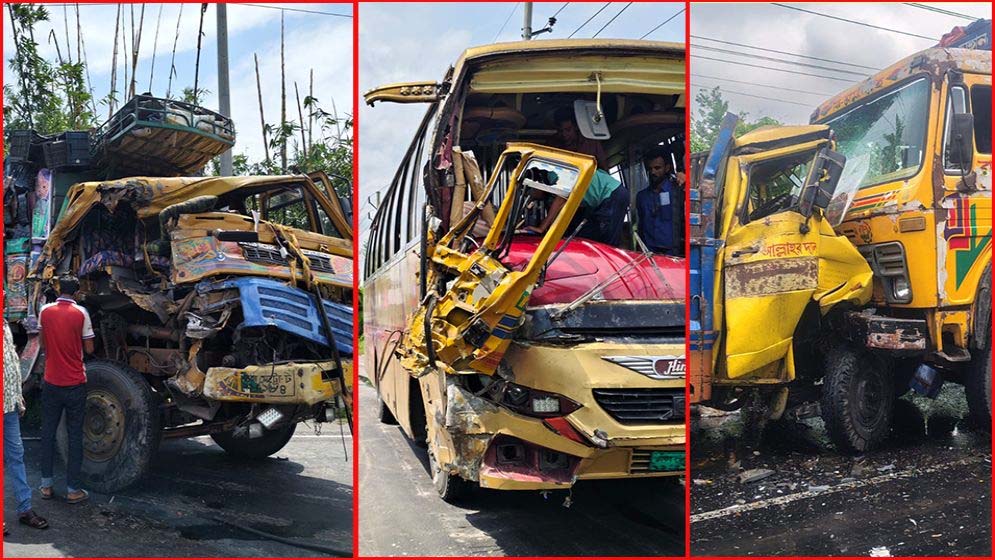 রাজবাড়ী মহাসড়কে আট ঘণ্টার ব্যবধানে সড়ক দুর্ঘটনায় নিহত ১,আহত ১০