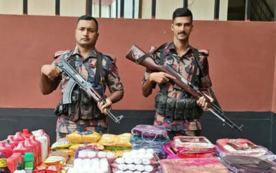 সীমান্তে পৃথক অভিযানে ৯ লাখ টাকার ভারতীয় চোরাচালানি মালামাল জব্দ