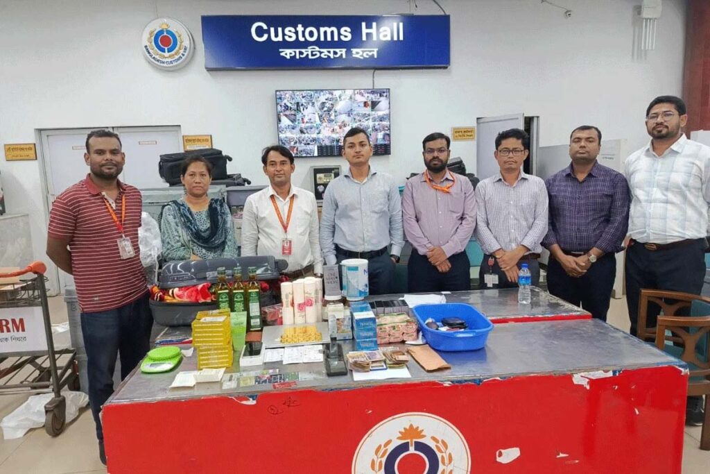 শাহজালাল বিমানবন্দরের বাইরে গাড়ি থেকে পৌনে ৪ কোটি টাকার স্বর্ণ উদ্ধার