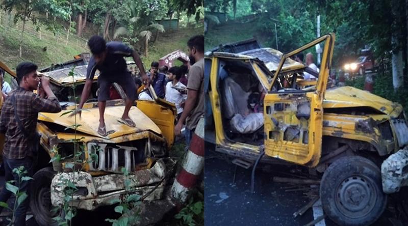 রাঙ্গামাটিতে যাত্রীবাহী পিকআপ উল্টে নিহত ৪
