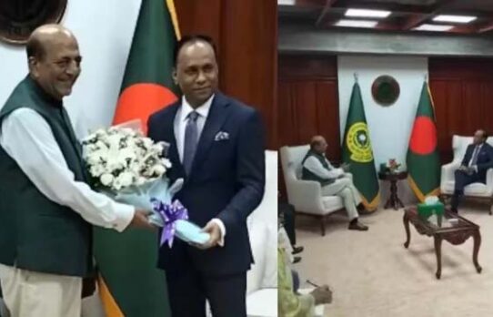 সংসদ ভবনে স্পিকার ও ডেপুটি স্পিকারের সঙ্গে সাক্ষাৎ করেন ভারতীয় হাইকমিশনার