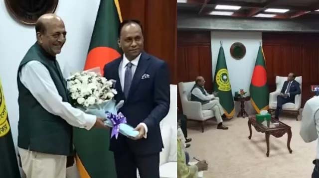 সংসদ ভবনে স্পিকার ও ডেপুটি স্পিকারের সঙ্গে সাক্ষাৎ করেন ভারতীয় হাইকমিশনার