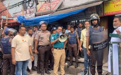 জাসদ কার্যালয়ে অভিযান চালিয়ে, নিষিদ্ধ আওয়ামী লীগের বিপুল নেতাকর্মী আটক