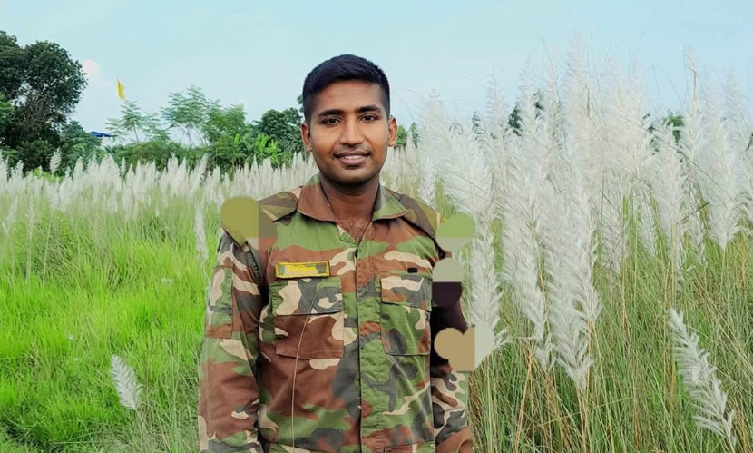 তিন বোনের একমাত্র ভাই, ফায়ারিং রেঞ্জে দুর্ঘটনায় ফেরার দেশে সৈনিক পিয়াস