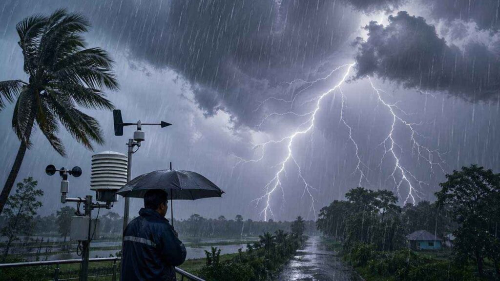 দমকা হাওয়াসহ বজ্রবৃষ্টির সম্ভাবনা আজ