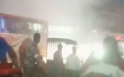 যাত্রাবাড়ীতে ককটেল বিস্ফোরণের ঘটনায় অটোচালক আহত