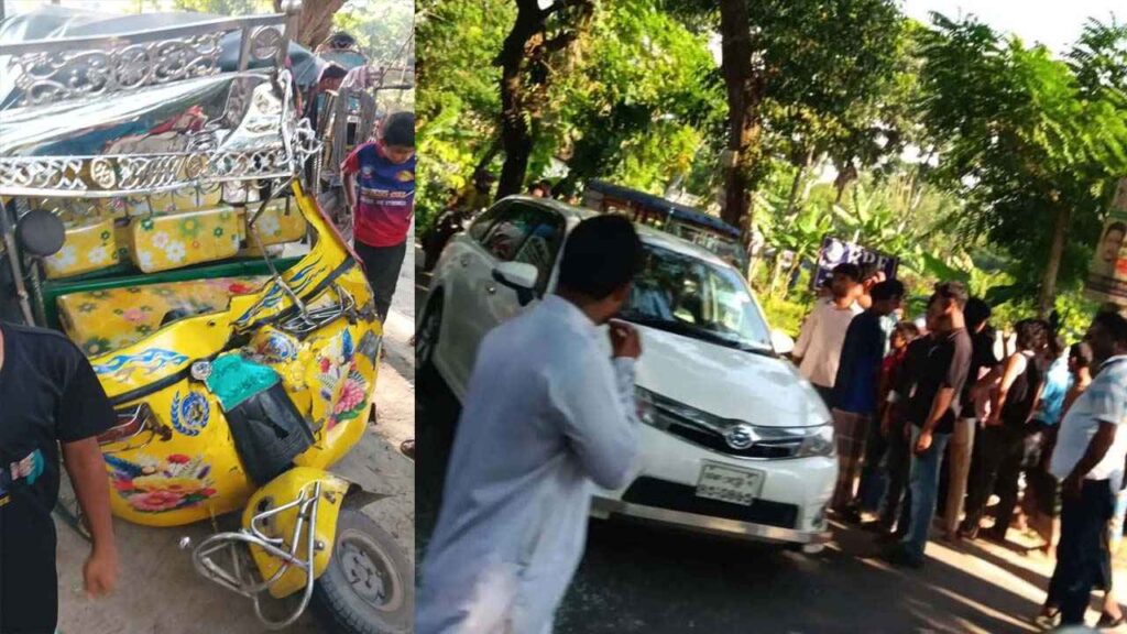 চাঁদপুর মহাসড়কে ত্রিমুখী সংঘর্ষে দুইজন নিহত