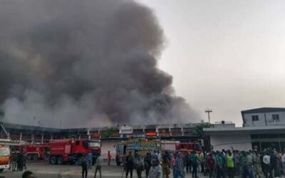 শাহজালাল আন্তর্জাতিক বিমানবন্দরের স্টোর বিল্ডিংয়ে আগুন