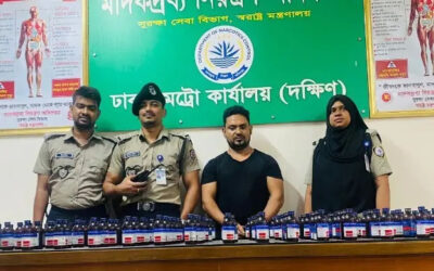 চালের বস্তার মধ্যে লুকিয়ে ফেনসিডিল পরিবহন, গ্রেফতার ১