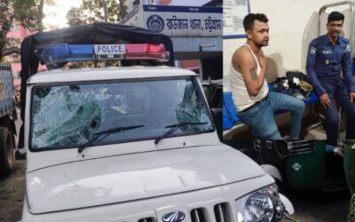 চট্টগ্রামের রাউজানে সন্ত্রাসীদের হামলায় ১২ পুলিশ সদস্য আহত